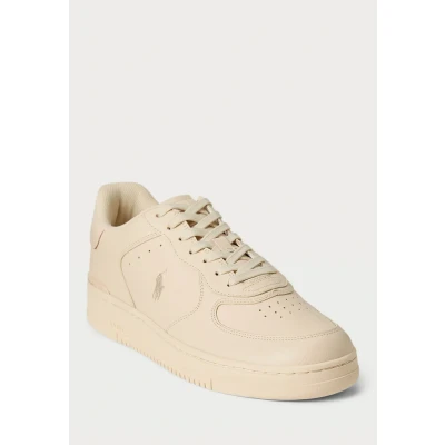 Abbildung von Polo Ralph Lauren Masters Court Leather Sneaker Unisex low, Größe: 36, Ecru Schuhe