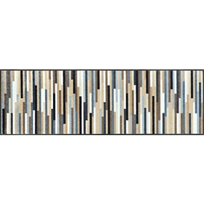 Abbildung von wash+dry Fußmatte, Mikado Stripes nature 60x180 cm, innen und außen, waschbar