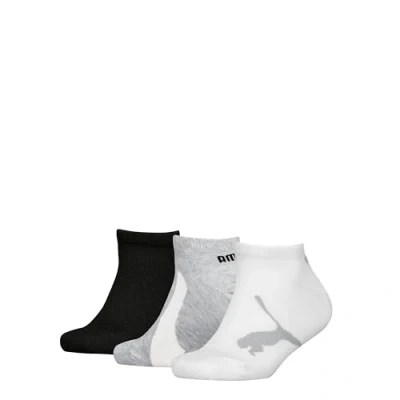 Abbildung von PUMA Unisex Kids 100000969 Sneaker Sock, White/Grey/Black, 31/34 (3er Pack)