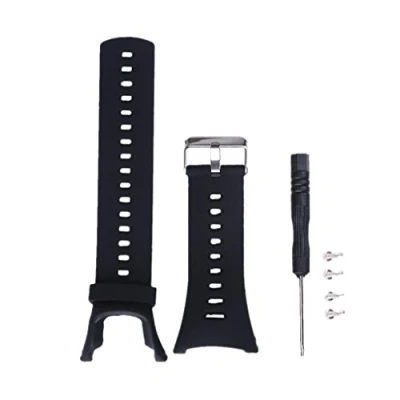 Abbildung von Muovrto Armband für Suunto Ambit 1/2/2S/2R, Silikon Sportarmband Uhrenarmbänder 3/3 Sport/3 Run/3 Peak(Schwarz)
