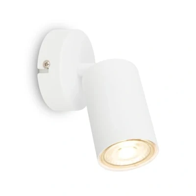 Abbildung von BRILONER Wandleuchte innen schwenkbar, GU10 Fassung, max. 9 W, Leselampe, Wohnzimmerlampe, Lampe, Wandlampe, Küchenlampe, Flurlampe, Schlafzimmer, Wandbeleuchtung, 8x15,5 cm, Weiß