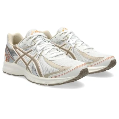 Abbildung von Asics Sportstyle JOG 100S Unisex Sneaker low, Größe: 41.5, White/greige Lederimitat/textil