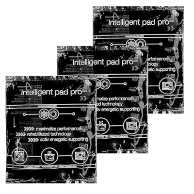Abbildung von Premium Kühlpads MADE IN GERMANY Kühlakkus Gel blau, 16x16 cm Kühl &amp; Kaltkompresse Wärmekissen Kühlpacks Kühlkissen für Weisheitszahn, Schmerzen Fieber (3x Stück schwarz)