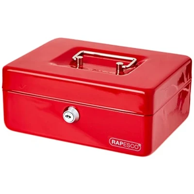 Abbildung von Rapesco SB0008R1 Geldkassette, 20cm, Rot