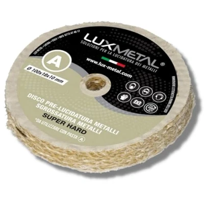 Abbildung von Lux Metal Polierscheibe 100 mm Baumwolle Sisal grob für schleifbock doppelschleifer bohrmaschine akkuschrauber Polierscheiben Zum Polieren Metall wie Aluminium,Chrom Edelstahl, Polierpaste