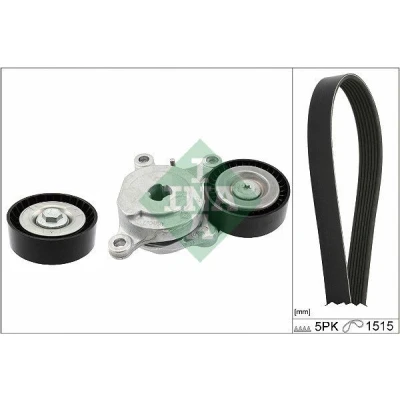 Abbildung von INA 529 0543 10 Keilrippenriemensatz Generatorfreilauf prüfen und ggf. erneuern MERCEDES BENZ: CLA Coupe, A Class, B Class