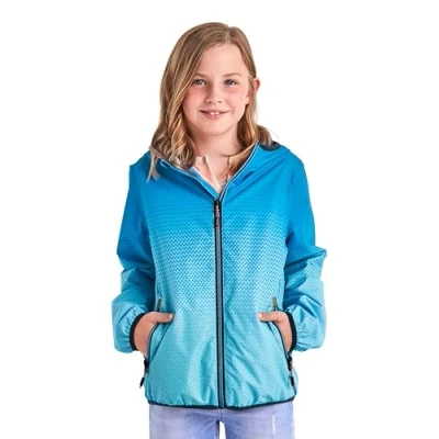 Abbildung von Killtec Mädchen Lyse GRLS JCKT A Funktionsjacke/Regenjacke mit Kapuze, packbar, türkis, 128