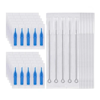 Abbildung von ATOMUS 50 Stück Sterilized Tattoo Nadeln 3rl Runde Liner Nadel Mit 3rt Nadelspitzen Einweg Düse Nadelspitze Set