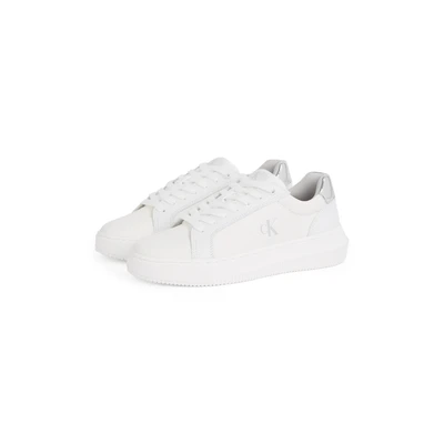 Abbildung von Calvin Klein Jeans Chunky Cupsole Sneaker low, Damen, Größe: 36, Bright white/silver Schuhe