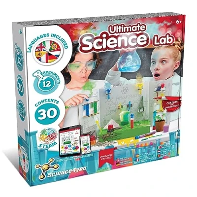 Abbildung von Science4you Ultimativer Experimentierkasten ab 6 Wissenschaft Spiel mit Experimente für Kinder, Personalisieren Sie Ihr Labor, Spielzeug, Geschenke jährige Jungen und Mädchen, Mittel