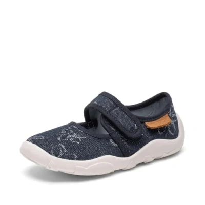 Abbildung von Bisgaard Mädchen Maddy Slipper, Denim Flower, 28 EU