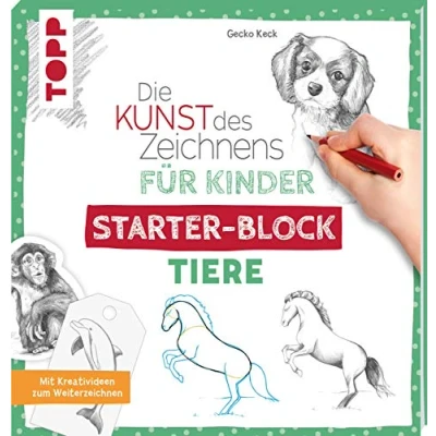 Abbildung von Die Kunst des Zeichnens für Kinder Starter Block Tiere: Mit Kreativideen zum Weiterzeichnen