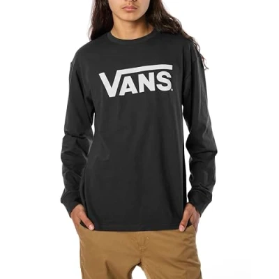 Abbildung von Vans Herren Classic Ls T Shirt, Schwarz weiß, XL
