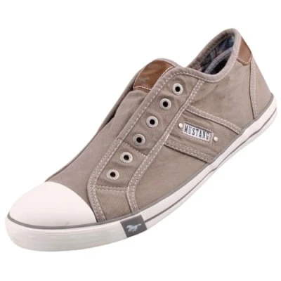 Abbildung von Mustang Slipper, Damen, Größe: 40, Silbergrau Schuhe