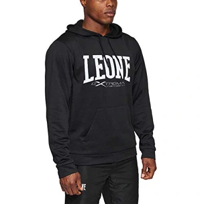 Abbildung von LEONE 1947, Logo Hoodie, Unisex Erwachsene, Schwarz, XL, ABX111