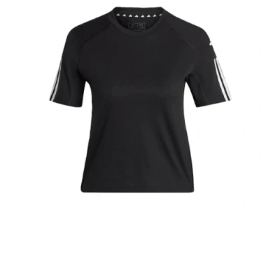 Abbildung von adidas Performance W TRES COT T Sport Tshirt, Damen, Größe: XL, Blackwhite