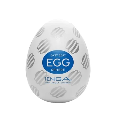 Abbildung von Masturbator „Egg Sphere“ mit Rillenkugel Stimulationsstruktur