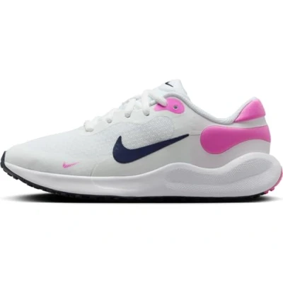Abbildung von Nike Performance Revolution 7 Unisex Laufschuh Wettkampf für Kinder, Größe: 35, White/midnight navy/playful pink Schuhe