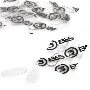 Abbildung von 4 Paar (8 Stück) Nasenpads zum Aufkleben aus Silikon Größen Höhe 1,0mm (15mm)