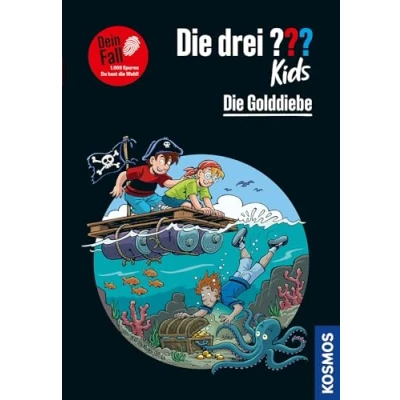 Abbildung von die drei ??? Kids Dein Fall, Golddiebe: 1.000 Spuren. Du hast Wahl!
