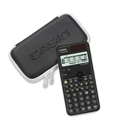 Abbildung von Casio FX 991DE CW ClassWiz technisch wissenschaftlicher Rechner mit Schutztasche, deutsche Menüführung (Limited Edition)