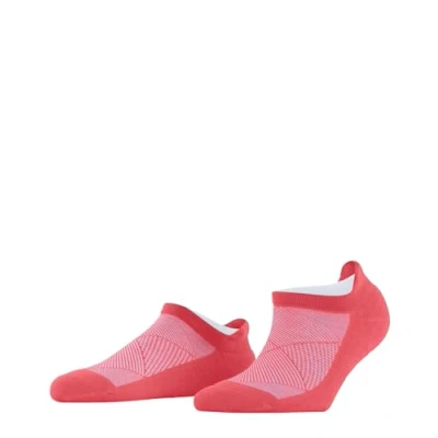 Abbildung von Burlington Damen Sneakersocken Athleisure W Sn weich atmungsaktiv schnelltrocknend kurz einfarbig 1 Paar, Rot Coral Red 8542, 35 38