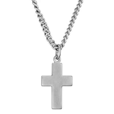 Abbildung von Traveller Kreuz Anhänger mit Kette Herren Edelstahl Made in Germany 1,4 cm 50 171008