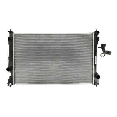 Abbildung von NISSENS 606786 Kühler, Motorkühlung Aluminium 697 447 16 Kühlrippen gelötet
