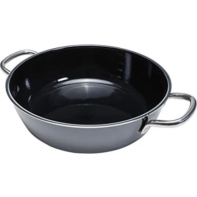 Abbildung von Silit Professional Servier Schmorpfanne 24 cm, Bräter, Schmortopf 2,7l, Silargan Funktionskeramik, hoher Rand, Induktion, schwarz
