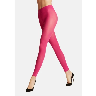 Abbildung von FALKE Damen Leggings Pure Matt 50 DEN W Le halb blickdicht einfarbig 1 Stück, Rot Berry 8390, L