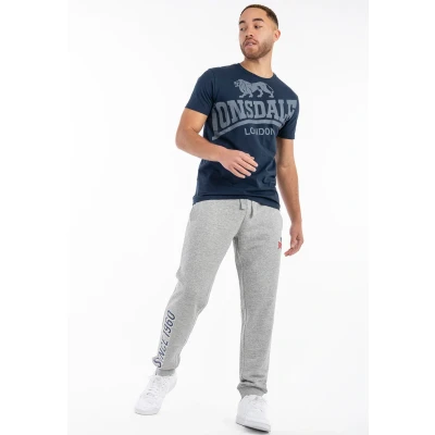 Abbildung von Lonsdale Herren Jogginghose Normale Passform VIRKIE, Marl Grey/Navy/Red, XL, 117560