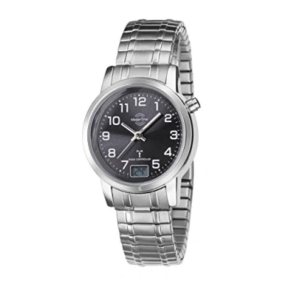 Abbildung von Master Time Funk Quarz Damen Uhr Analog Digital mit Edelstahl Armband MTLA 10309 22M