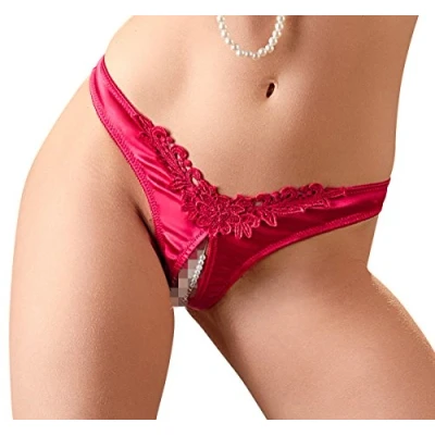 Abbildung von Cottelli Collection Stringtanga mit Perlen, rot, M