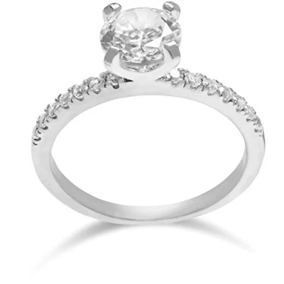 Abbildung von MadameRose Ring Chérie aus 925 Sterlingsilber und Zirkonia Diamanten