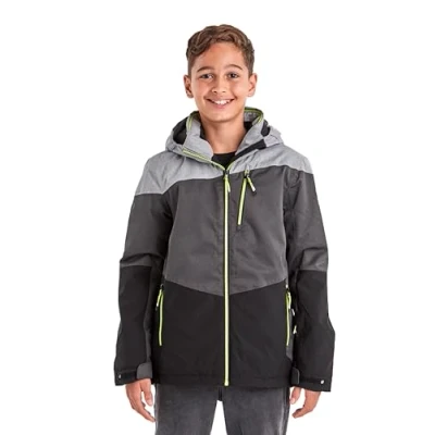 Abbildung von Killtec Jungen Ksw 161 Bys Jckt Skijacke Funktionsjacke mit Kapuze und Schneefang, graumelange, 152 EU