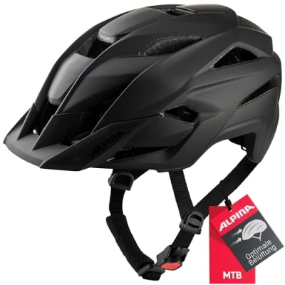 Abbildung von ALPINA KAMLOOP Individuell Anpassbarer, Leichter &amp; Sicherer Fullface Fahrradhelm Mit Kinnbügel Für Erwachsene, black matt, 51 55 cm