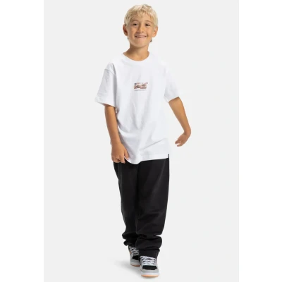 Abbildung von DC Shoes Tshirt print für Kinder, Größe: 164, Wbb white