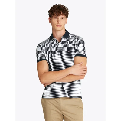 Abbildung von Tommy Hilfiger Poloshirt, Herren, Größe: Large, Desert sky / white
