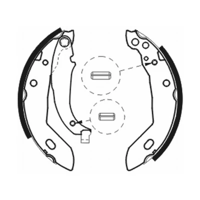 Abbildung von KRAFT 6025520 Bremsbacken 180,0 32,0 PEUGEOT: 205 II Hatchback, Convertible
