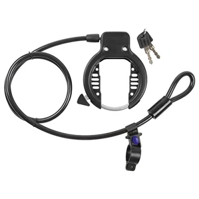 Abbildung von M Wave Ringloop Rahmenschloss Mit Kabel, schwarz