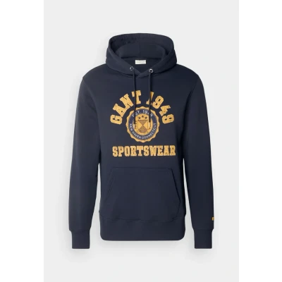 Abbildung von GANT Front Graphic Hoodie Kapuzenpullover, Herren, Größe: Small, Evening blue