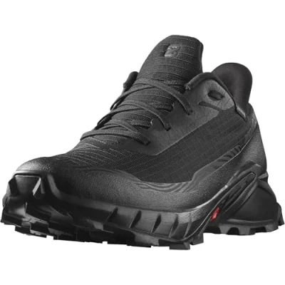 Abbildung von Salomon Alphacross 5 GTX Hikingschuh, Damen, Größe: 42 2/3, Black/ebony Schuhe