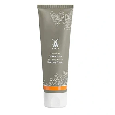 Abbildung von MÜHLE Rasiercreme cremiger Schaum mit Sanddorn für alle Hauttypen fruchtig &amp; frisch 75 ml Tube