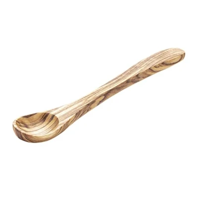 Abbildung von APS Löffel, 2er Set OLIVE Länge: 14 cm Olivenholz (Jedes Teil ist ein Unikat. Farbe und Maserung kann abweichen.)