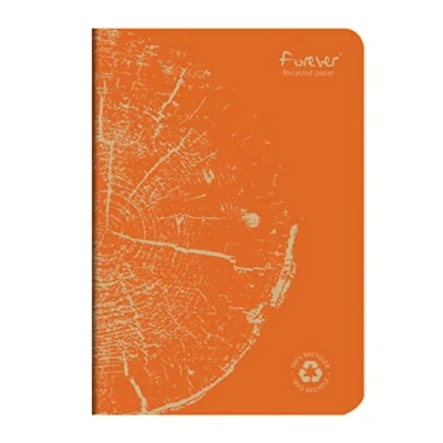 Abbildung von Clairefontaine 684865C FOREVER Premium Notizheft 14,8x21cm, 90g Recycling Papier, 48 Blatt, liniert, Rost, 1 Stück