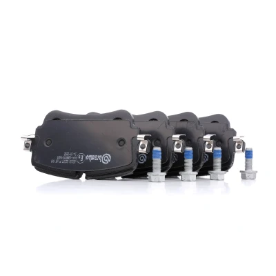 Abbildung von BREMBO P 85 161 Bremsbelagsatz exkl. Verschleißwarnkontakt mit Bremssattelschrauben ohne Zubehör AUDI: Q7, A8 D4, A7 Sportback