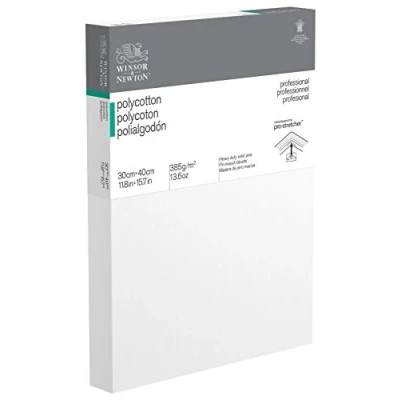 Abbildung von Winsor &amp; Newton 6206052 Professional Keilrahmen Deep Edge aus Baumwollmischgewebe, 385 g/m², 3 fach grundiert, mittlere Körnung, ideal für die Ölfarben und Acrylfarben 30x40cm