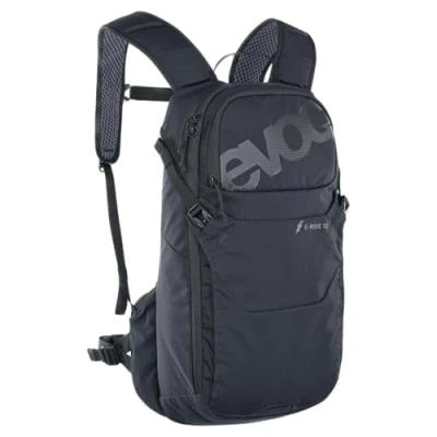 Abbildung von EVOC RIDE 12 Protektor Fahrradrucksack, Trekkingrucksack für Trails &amp; Alltag (cleveres Taschenmanagement, AIR PAD Rückenpolsterung, Helmhalterung, Backpack), Carbon Grau / Schwarz
