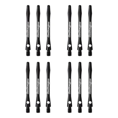 Abbildung von RED DRAGON Laser Etched Aluminium Medium Black Dart Shafts (4 Sets per Pack)