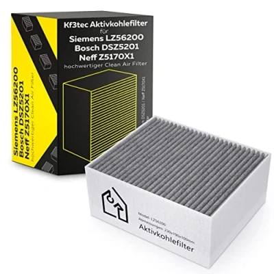 Abbildung von KF3TEC® Aktivkohlefilter für Siemens/Bosch/Neff/Gaggenau Cleanair Filter DSZ5201 / LZ56200 Z5170X1 00678460 (Siemens/Bosch/Neff/Gaggenau 00678460)